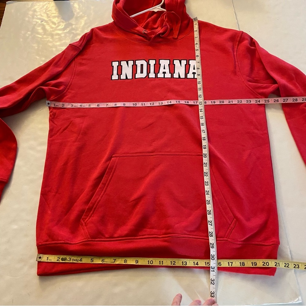 Indiana Hoodie Sweatshirt Mens Size XL Unisex Red Pullover IU Top - Picture 7 of 10
